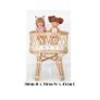 Handmade rattan doll toy crib Image 2