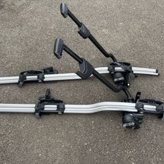 Roof rack bike holders