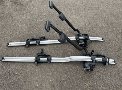 Roof rack bike holders
