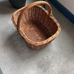 Vintage Wicker Gathering Basket