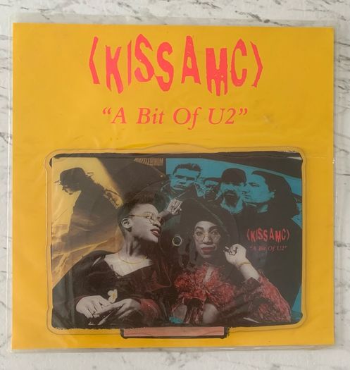 Kiss AMC -  A Bit Of U2 - 1989 7" shaped vinyl picture disc