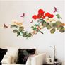 Peony Flower Tree and Butterfles Removable 3D Wall Stickers Image 2