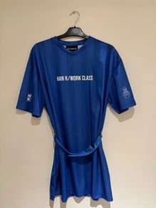 Han Kjobenhavn Sport Tee Dress Blue SS20 Size S 36 8