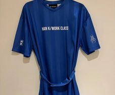 Han Kjobenhavn Sport Tee Dress Blue SS20 Size S 36 8