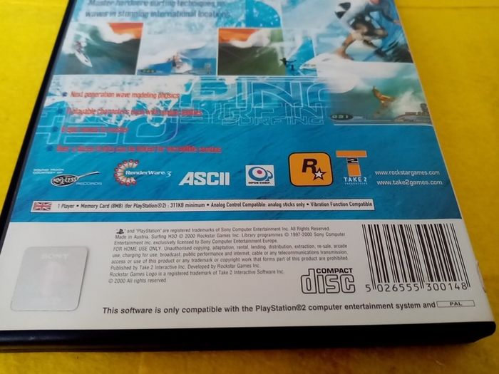 Surfing H3o h3o PlayStation 2 Ps2 Games Original