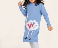Marks & Spencer light blue cotton dress with matching tights Dress dress Age 3-4 BNWT
