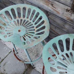 Tractor seat high stools