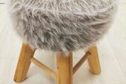 Fluffy stool.  Designers, elegant stool.