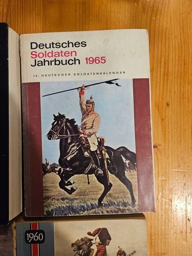 6 German Soldier's Year Books. 2 X Hardbacks 4 X Paperbacks. All In Good Condition.  See Photos For Same.