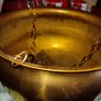Large  brass hanging pot Image 4