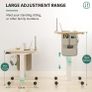 Electric Standing Desk Height Adjustable Standing Desk Sit Stand Desk Stand Up Desk with Headphone Hook 100x60cm Desktop for Home Office (FREE POSTAGE) Image 5