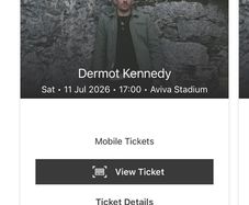 2 Dermot Kennedy Tickets