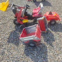 Massey Ferguson Kids tractor (rolly toys) with attachments