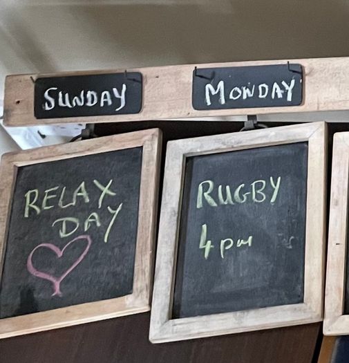 Blackboard Wall Calender organiser