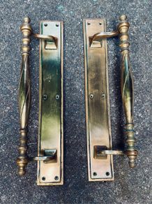 Large Brass Antique Ornamental Door Pull Handles