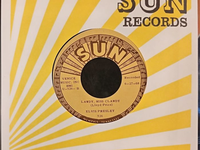 Elvis Presley Lawdy Miss Clawdy/Tweedle Dee-On Sun Label