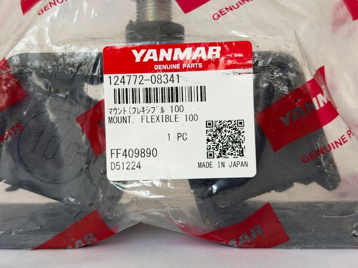 Genuine YANMAR 124772-08341 Mount Flexible 100