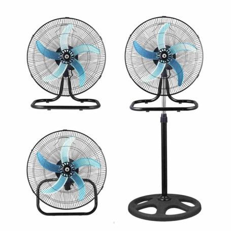 3-in-1 High-Speed Oscillating Floor Fan - 50 cm