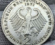 Germany 1969 2 Mark Coin Nice Uncirculated