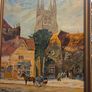 1970's Oil Painting of Church and Woolpack Hotel, Kent - Signed Image 8