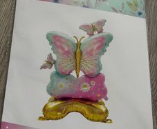 Butterfly & flower foil Balloon set