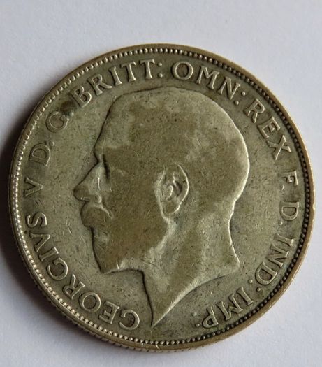 Silver 1923 florin 2 shillings 103 years old antique coin