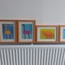 Lovely Pair of Framed Prints of Brightly Coloured Artworks of Animals in a Naive And Fun Style Perfect for a Baby Nursery or Kids Bedroom Image 10