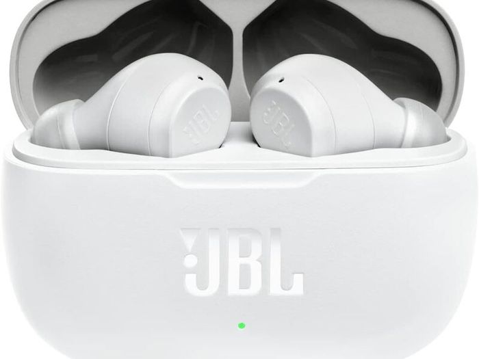 JBL Wave 200TWS Wireless in-Ear Headphones-Bluetooth Headphones with Deep Bass Sound and IPX2 Water Resistance, Complete with Charging case (New)
