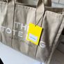 Marc Jacobs Large Canvas Tote Bag Beige Image 3