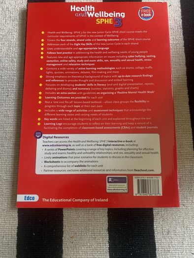 SPHE Text Books Junior Cert.