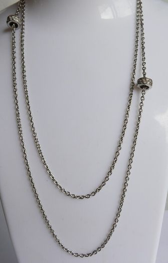 Vintage 925 Sterling Silver Ti Sento long Chain Necklace length 31" - 10,7g