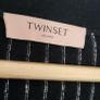 TWIN SET black cashmere mix with metallic silver detail and bell cuff sleeves Sz M (Fit 10-12 UK) - Rrp 220 (New) Image 7