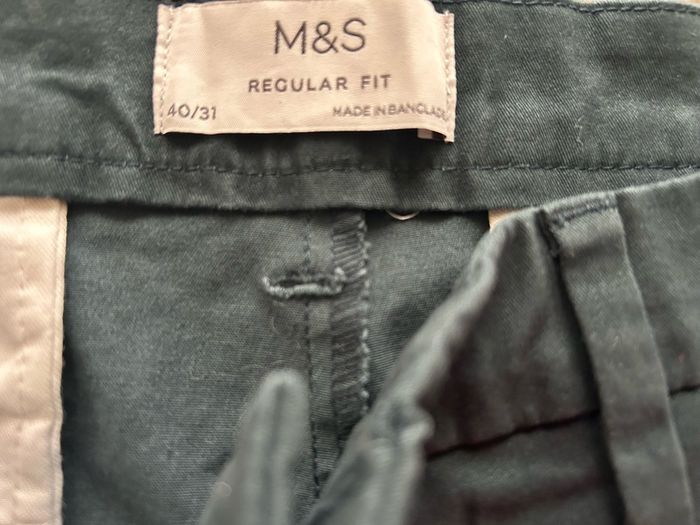 Marks and Spencer Teal Chinos