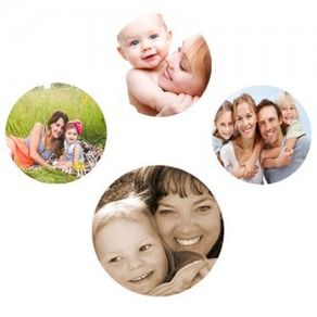 4 X Personalised Round Drink Coasters