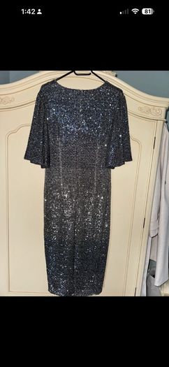 Exquise Sequin Party Dress Cap Sleeves
