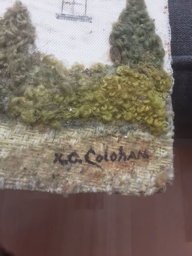 Landscape of Ireland in Paint and Irish Tweed .. Price Drop