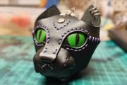 leather cat pouch
