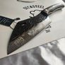 Serbian Cleaver Knife 6inc Tribal Engraved By Di'Casteel Image 5