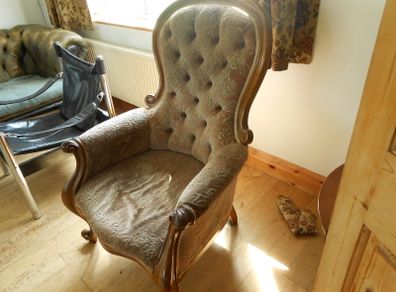 victorian spoon back chair