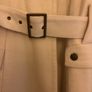 Cream full length military style Coat Image 4