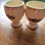 2. 1950's Vintage Ceramic Egg Cups Image 3