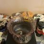 Victorian oil lamp glass shade free postage Image 2