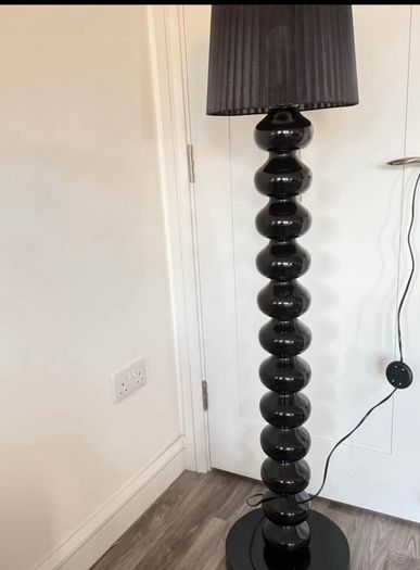 Black Floor Lamp and Table lamp matching Claire Ross inspired