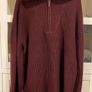 Burgundy Jumper with Neck Zip Oversized Size Large BNWT Image 2