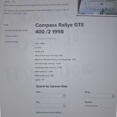 Compass Rallye GTE 400/2 | 1998 | 2 Berth | Single