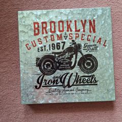 Wonderful Metal Motorbike Sign