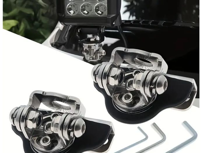 Set of 2 Universal LED Work Light Mounts for Cars And Motorcycles,