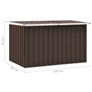 Garden Storage Box Brown Image 6
