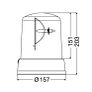 HELLA 2RL 008 062-111 Halogen-Rotating Beacon - KL 7000 - 24V - Yellow - Magnet Mount - Yellow - Cable: 600mm Image 3