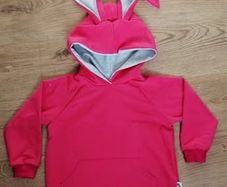 Two Oversized Bunny rabbit hoodie/ long tunic for 3 and 7years old